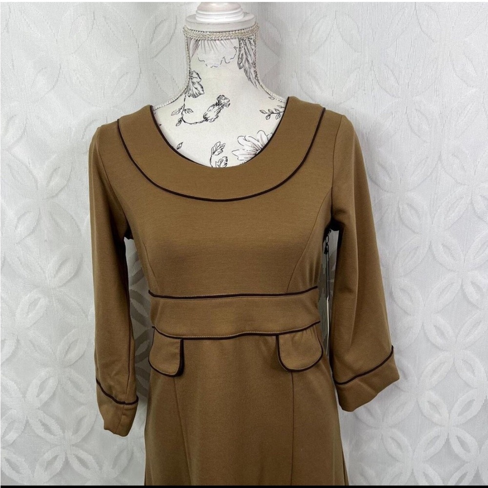 60’s inspired Cafe Au Lait Dress NWOT